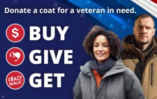 Buy Give Get Coats for veterans at Ocean State Hob Lot