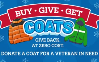 Ocean State Job Lot BGG coat program for veterans in need.