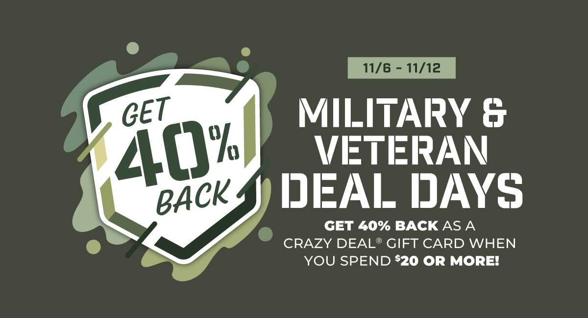 Ocean State Job Lot Announces Return of “Military and Veteran Deal Days” November 6th through November 12th graphic