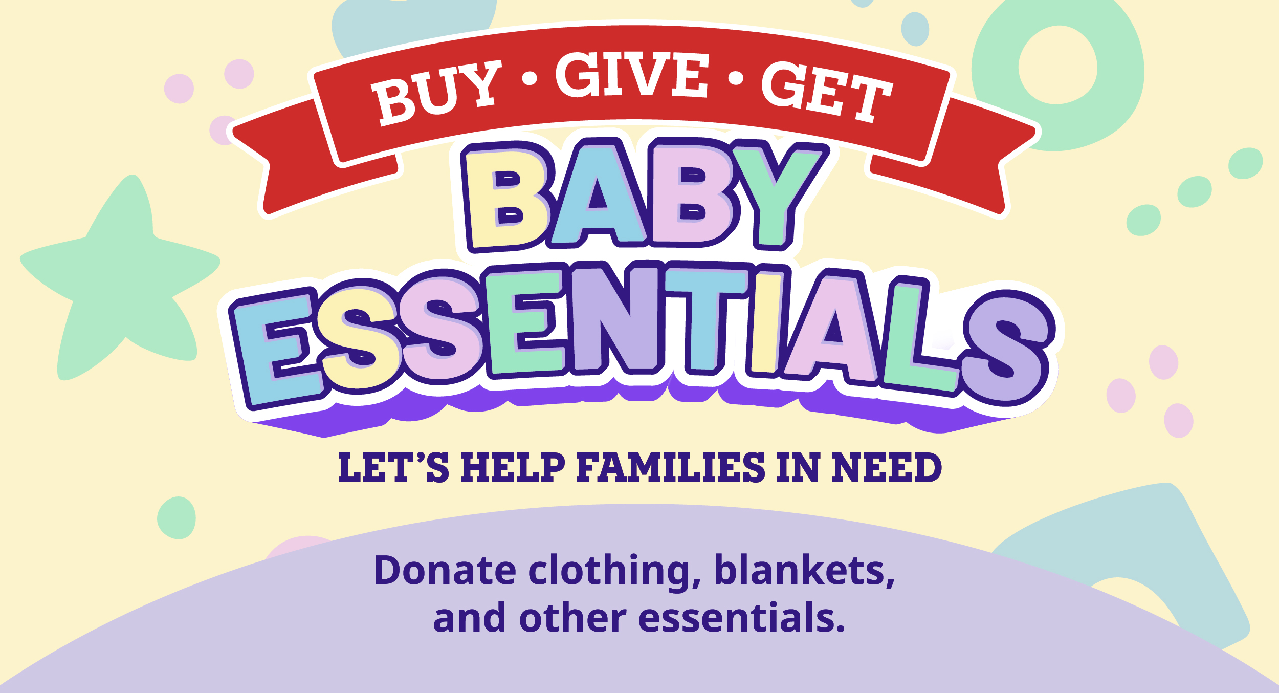 Buy, Give, Get Baby Essentials
